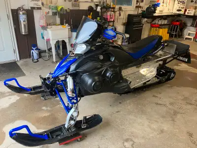 Sled is in good shape needs nothing . LED headlights, mountain skis, scratchers , 144” studded, no b...