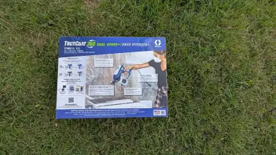Selling a brand new, factory-sealed Graco TrueCoat 360 Dual Speed Handheld Paint Sprayer. The box ha...