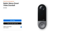 Brlkin Wemo Smart Video Doorbell-Apple HomeKit