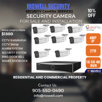 CCTV SECURITY CAMERA SYSTEM FOR RESIDENTIAL & COMMERCIAL SITES