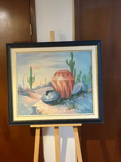 South Western North American Oil on Canvas, View more