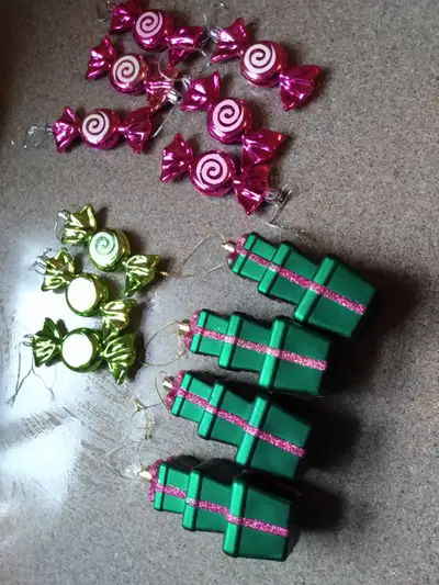Fancy candy and boxes Christmas decorations / ornaments, View more
