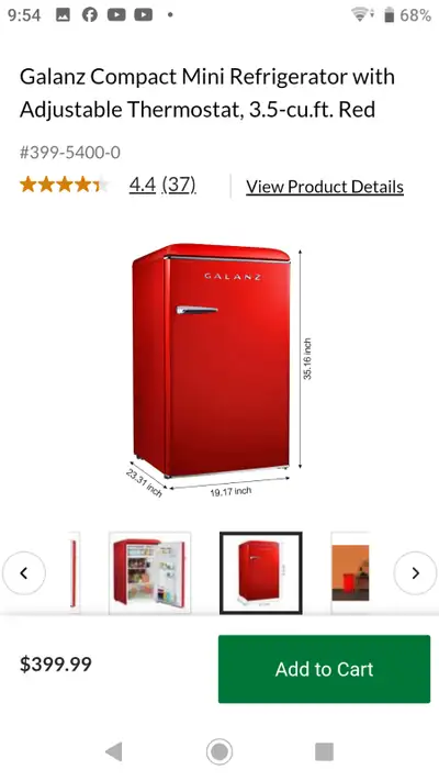 Minni fridge, View more