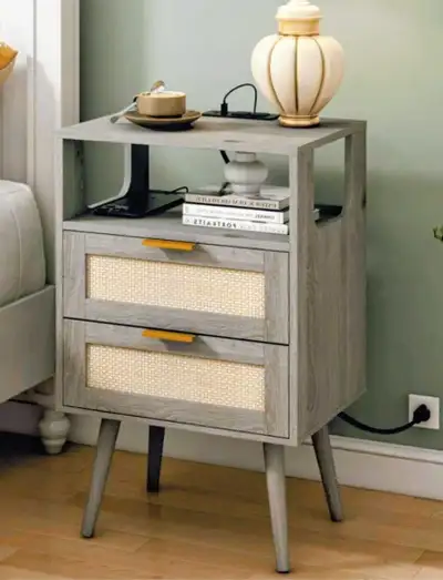 Nightstand/ bedside table, View more