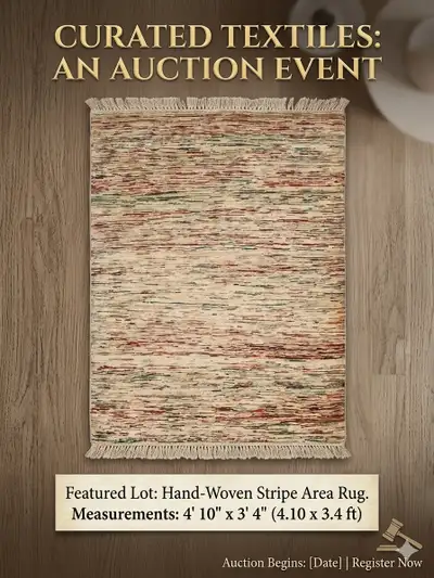 Authentic Hand-Knotted Tribal Rug, View more