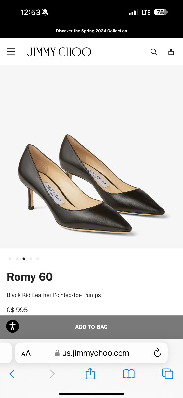 Jimmy Choo Romy heels in Women's - Shoes in Markham / York Region