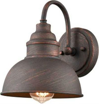 Rustic Gooseneck Wall Sconce Porch Light - New in box 