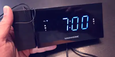Magnasonic Projector FM Clock Radio, View more
