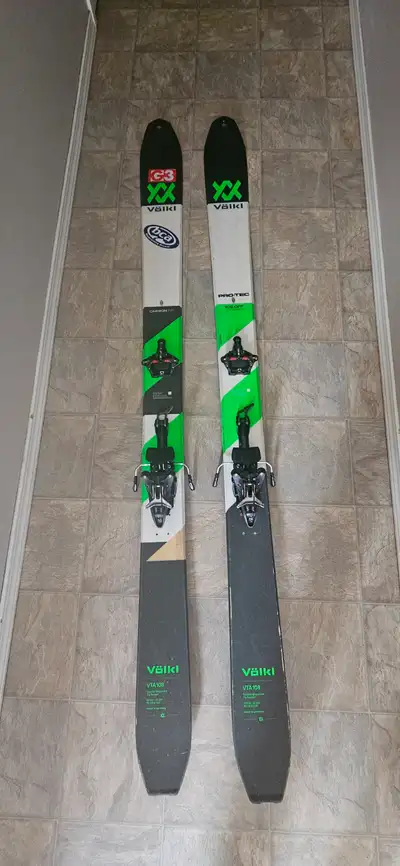 Volkl VTA 108 Skis Paired with Marker Kingpin M-Werks 12 Bought back in 2020, used Tyrolia Frame Bin...
