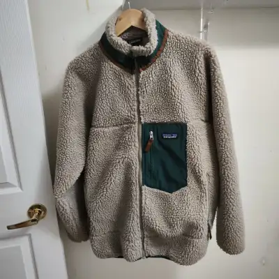 Patagonia Classic Retro X Fleece Jacket - Men's XL Beige Green, View more