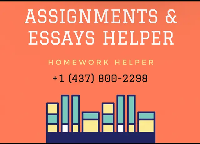 Assignment, Essay, Proposal, Reports and online courses helper