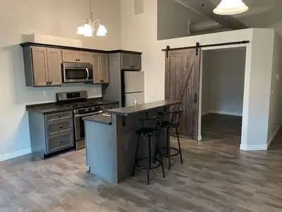 Fridge and Propane stove included 4 pc bath Custom Kitchen LED light fixtures Individually controlle...