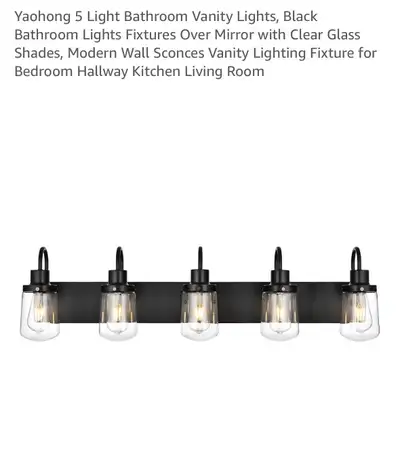 Yaohong 5-Light Bathroom Vanity Light, View more