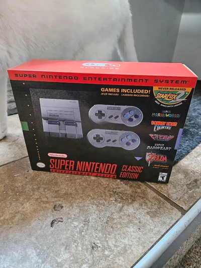 Repro System Brand New Super Nintendo SNES Classic console with 21 games installed onto the console....