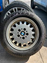 E36 BMW winter tires and rims