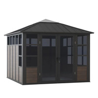 Brookins 11' x 11' Steel Patio Solarium