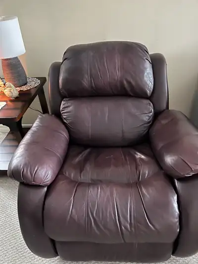 Genuine  Leather  Reclining Chair, View more