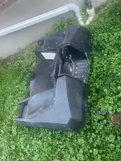 Took it off my 2012 can am outlander. Decent condition, broke some of the U bolts taking it off the...