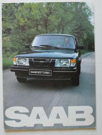 SAAB car brochures pamphlets