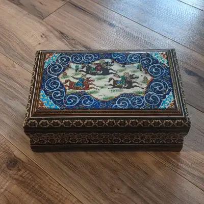 Persian Marquetry Keepsake Box, View more