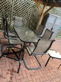 Patio set -table-chairs and two side tables