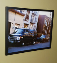 ORIG ENLARGED CHEVY VAN & MONTE CARLO SS 16X20 PHOTO FRAMED CADR