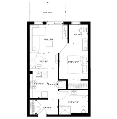 visite virtuelle : https://horizon.graphsynergie.com/LaFleche/360/ Logement 3 ½ Secteur Ste-Foy (con...