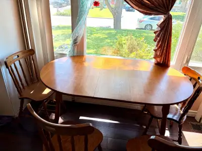Dining table with 4 Chairs, View more