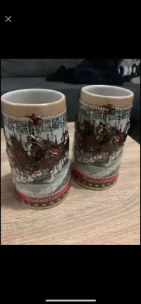 Collectible Budweiser mugs!!!
