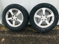 2 Chevrolet Equinox alloy rims with good Firestone FR710 tires