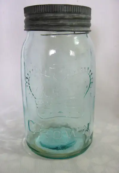 JARRE pour CONSERVES VINTAGE CROWN PRESERVE JAR, View more