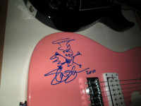 Slash Autographed Guitar with Sketch - J.S.A. Letter