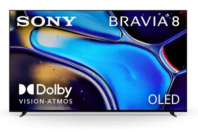 Immerse yourself in stunning visuals with this Sony 77-inch OLED 4K Ultra HD Smart TV, BRAVIA 8 seri...