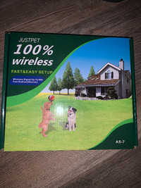 Justpet 100% wireless dog fence 58 acres asking $100 great deal