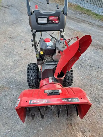 Craftsman 27" /13.5 hp briggs &stratton. Used very little. Very good shape