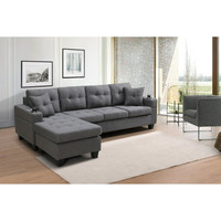 Limited offer 40% off on 4 seater cupholder sectional couch sofa