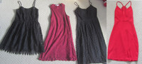 Gently Used Women's Short Dresses - 3 Small, 1 Medium