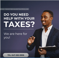 Tax Preparation Services in Toronto. Call 647-262-5906