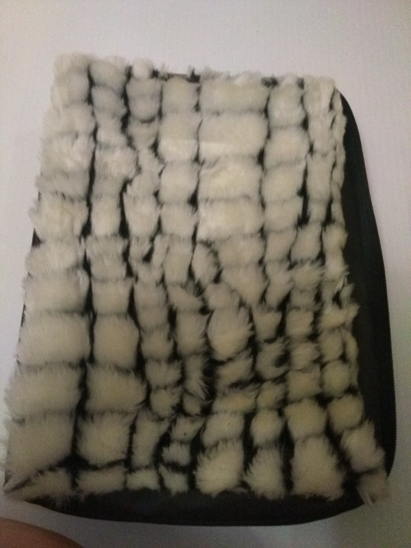 Faux Fur Book Sleeve in Other in Cambridge