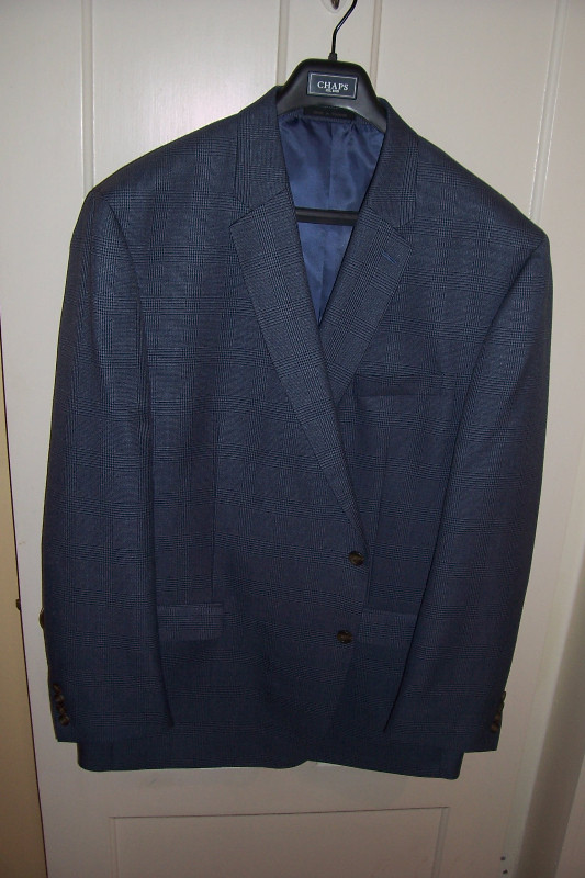 NEW Chaps mens sport jacket coat blue grey soft pattern 52 long in Men's in Kitchener / Waterloo