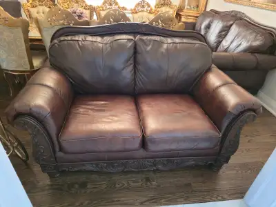 Ashley Leather Couches – Classic Set (2 Pieces), View more