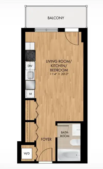Studio apartment in downtown Montréal