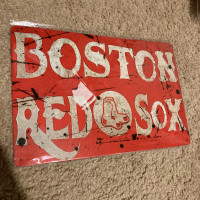 Vintage Style Boston Red Sox Metal Sign 