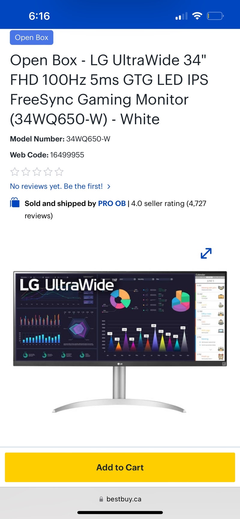 LG UltraWide Monitor (brand new) Monitors Ottawa Kijiji