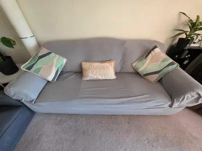 Free Sofa – Good Condition ️ Comfortable and clean sofa, comes with a cover. Smoke-free and pet-free...