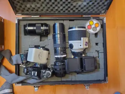 Vintage Cannon AE-1 With Complete Attachments, View more