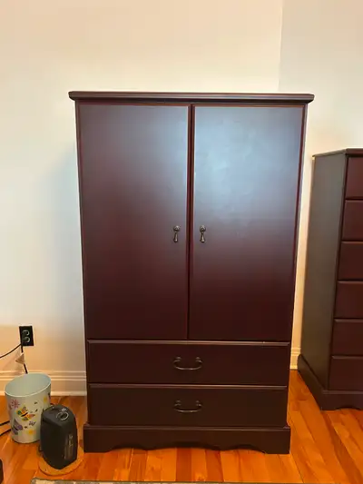 Commode 2 armoires, 2 tiroirs, View more