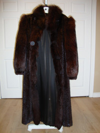 manteau de fourrure - Vison noir femelle