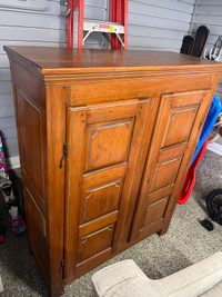 Antique Wood Cabinet 