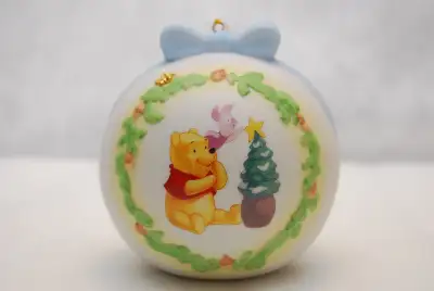 ©Disney based on the “Winnie the Pooh” works. Winnie the Pooh Christmas Tree Ornament Figurine – “On...